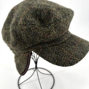 Paul Stuart Green Tweed Cap